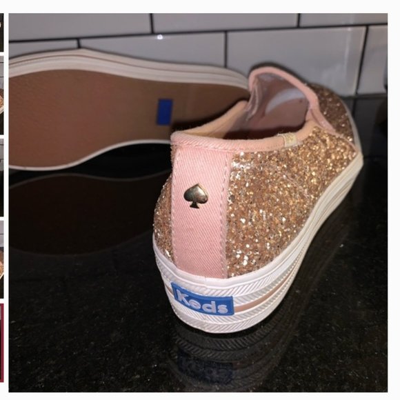 KATE SPADE keds triple decker glitter pink shoes 6 - Picture 12 of 12